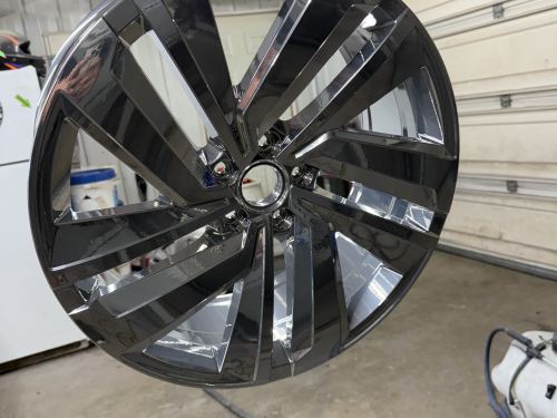 Second set of Atlas 20”x8”, always need to have my own spin on it, so powder coated in super chrome 3 from  Prismatic.
